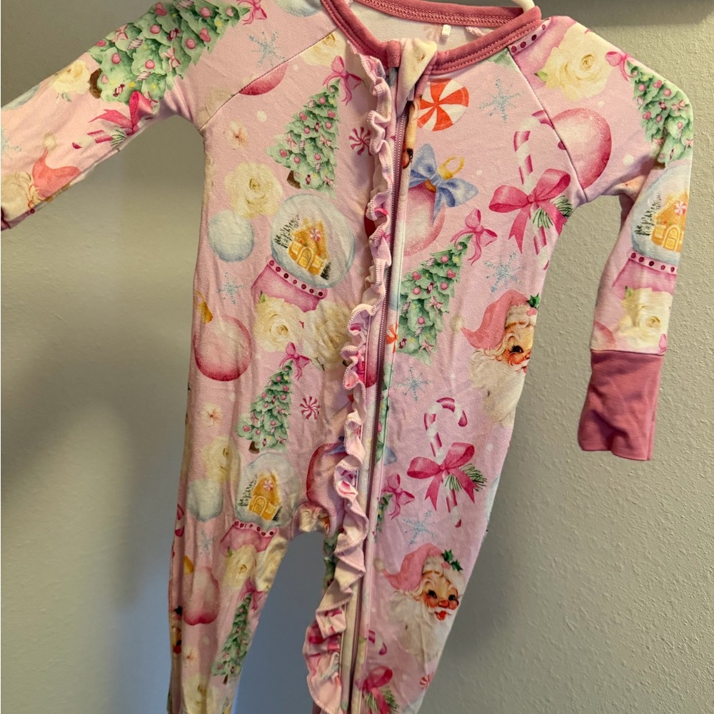 Pink Christmas Bamboo Pajamas